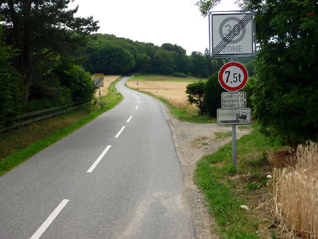 Gleich hinter Obermaubach kommt das steilste Stück